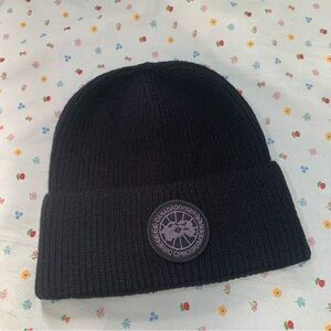 Canada Goose Black Knit Beanie
